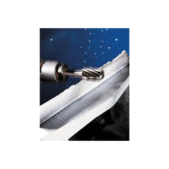 PFERD - Dia. 12.7 x 25.4mm Tungsten Carbide High-Performance Burr Alu Cylindrical with Radius End Wrc Shank Dia. 6.35mm for Aluminium/Non-Ferrous Metals | 21724465