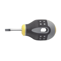 Bahco - ERGO Handled Screwdriver - Slotted Head - Square Shank - Flat Tip - 83mm - Blade 25mm - Tip 5.5mm | BE-8350