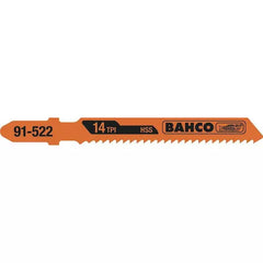 Bahco - Jigsaw Blades - Bi-metal - Euro Shank - Variable Teeth - 132mm - 14/10 TPI - 5 Blades/Card | 91-7V1-5P