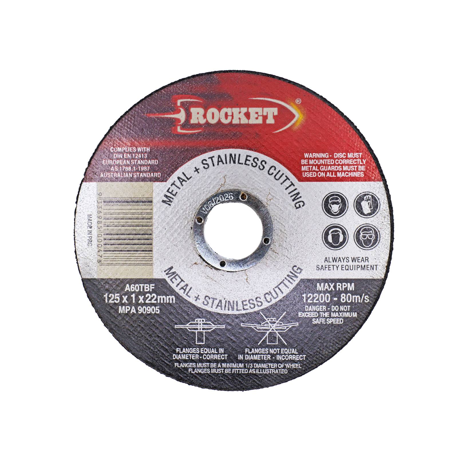 Rocket 125mm Cutting Discs Stainless Steel - 10 Piece