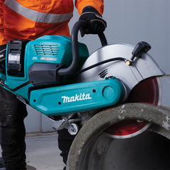 Makita - 80V Max (40Vx2) Brushless 355mm (14") Power Cut - Includes 2 x 8.0Ah Battery & Dual Port Rapid Charger | CE001GL203