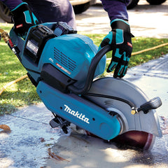 Makita - 80V Max (40Vx2) Brushless 355mm (14") Power Cut - Includes 2 x 8.0Ah Battery & Dual Port Rapid Charger | CE001GL203