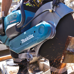 Makita - 80V Max (40Vx2) Brushless 355mm (14") Power Cut - Includes 2 x 8.0Ah Battery & Dual Port Rapid Charger | CE001GL203