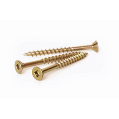 BBI - 100 8g x 32mm. Sharp Pt - Chipboard Screws #2 Square Drive Znc Yellow - Lcnz832100sq | D66090