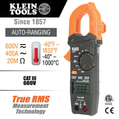 Klein Tools - CLAMP METER - AC + TRMS + TEMPERATURE | A-CL220