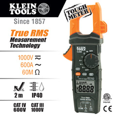 Klein Tools - 600A AC TRMS CLAMP METER | A-CL600