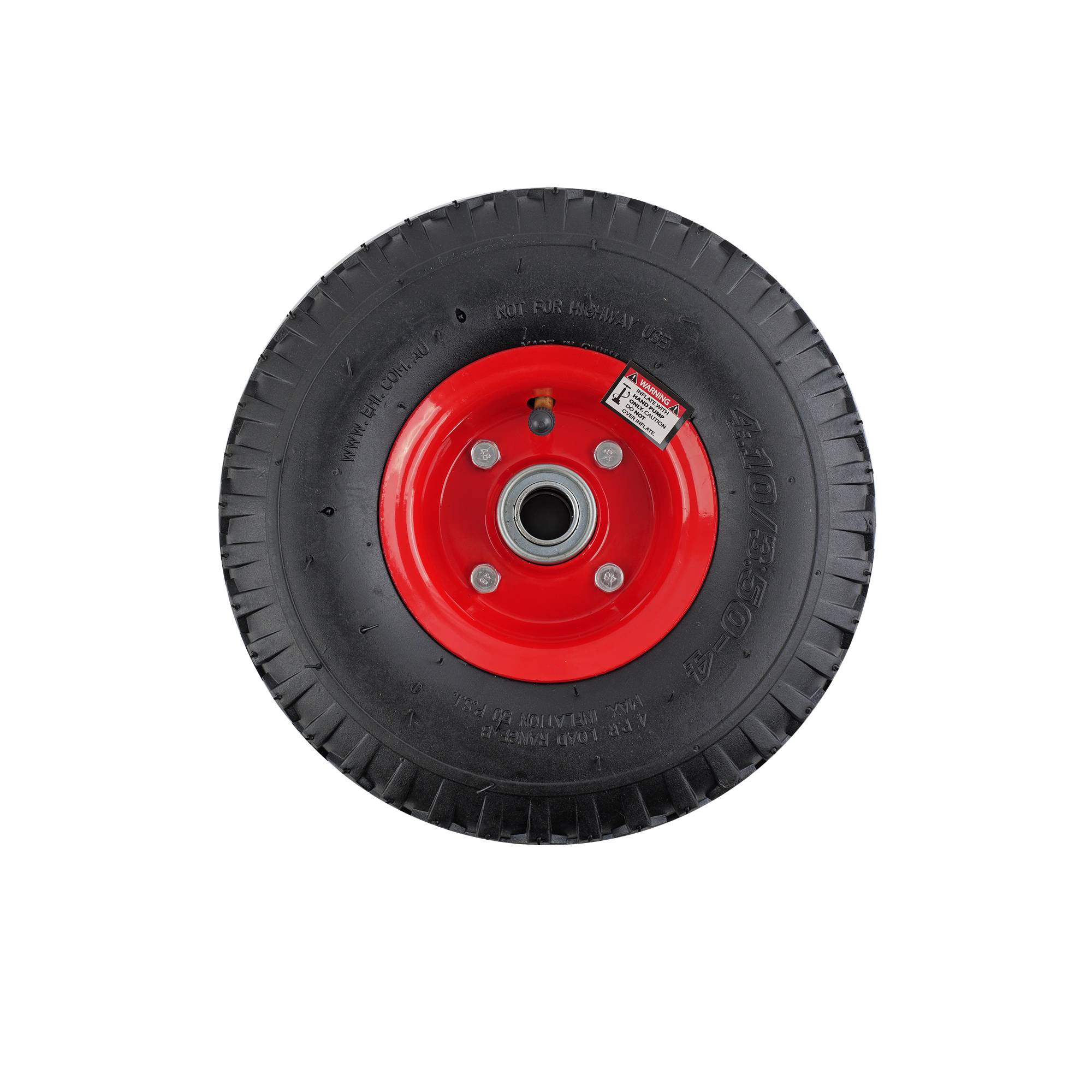 Easyroll 3.50x4" Pneumatic Wheel 20mm Bearing 160kg
