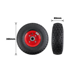 Easyroll 3.50x4" Pneumatic Wheel 20mm Bearing 160kg