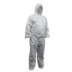 Maxisafe - White Polypropylene Disposable Coveralls - Medium | CPW615-M