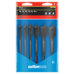 Sutton Tools - 25mm Drill D501 Spade Bit Supabore Tradepack 5Pk | D501T2500