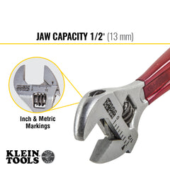 Klein Tools - ADJUSTABLE WRENCH. PLASTIC DIPPED. 4IN | A-D506-4