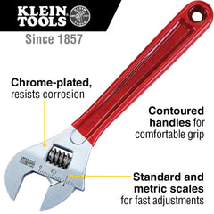 Klein Tools - 10" ADJUSTABLE WRENCH EXTRA CAPACITY | A-D507-10