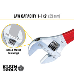 Klein Tools - 12" ADJUSTABLE WRENCH EXTRA CAPACITY | A-D507-12