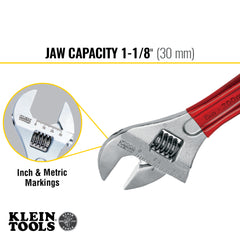Klein Tools - 8" ADJUSTABLE WRENCH EXTRA-CAPACITY | A-D507-8
