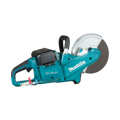 Makita - 18V x 2 Brushless 230mm (9") Power Cutter Kit - Includes 2 x 6.0Ah Batteries Dual Port Rapid Charger Blade Not Included | DCE090PG2