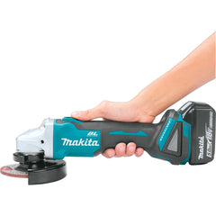 Makita - 18V Brushless 125mm Angle Grinder Slide Switch Kick Back Detection - Tool Only | DGA504Z
