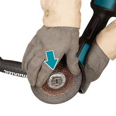 Makita - 18V Brushless 125mm X-Lock Angle Grinder Paddle Switch Variable Speed Kick Back Detection Electric Brake - Tool Only | DGA519Z