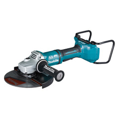 Makita - 18V x 2 Brushless 230mm Angle Grinder Kit - Includes 2 x 5.0Ah Batteries Dual Port Rapid Charger & Carry Case | DGA900PTX1
