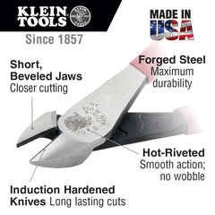 Klein Tools - 8IN HI-LEV DIAGONAL-CUTTING PLIERS INS | A-D228-8-INS