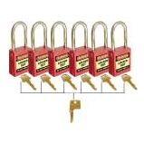 Uniform Safety Signs - 42mm Premium Safety Padlocks - Red - Keyed Alike | UL490