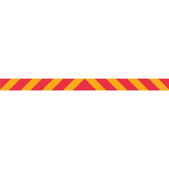 Uniform Safety Signs - 1800x200mm - Self Adhesive - Class 1 - Reflective - 1 piece - Candy Stripes | TC4013-A