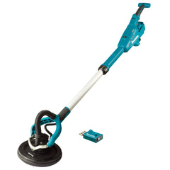 Makita - 18V Brushless AWS 255mm Drywall Sander Kit - Includes AWS AC Input Adapter 2 x 5.0Ah Batteries & Rapid Charger | DSL801TUX2