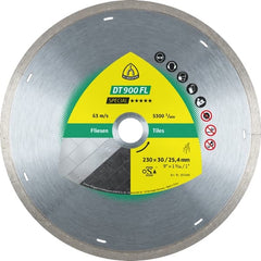 Klingspor -  DT 900 FL Special Diamond cutting blades for angle grinders for Wall tiles, Floor tiles, Porcelain, Ceramics, Marble, Stoneware