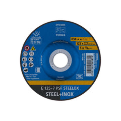 Pferd - Grinding Wheel E 125-7 Psf Steelox (Pack of 10) | 69902100-10