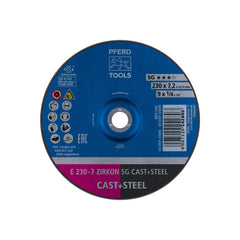 Pferd - Grind Whl E 230-7 Zirkon SG Cast+Steel (Pack of 10) | 62223628-10