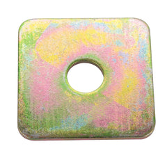 BBI - M12x50 X 3 - Metric Square Washer Zinc Yellow | 789116