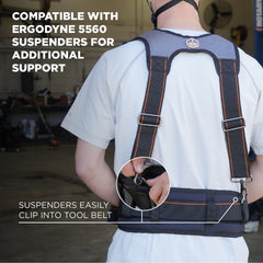 Ergodyne Arsenal 5555 Padded 5-Inch Work Tool Belt for All-Day Comfort