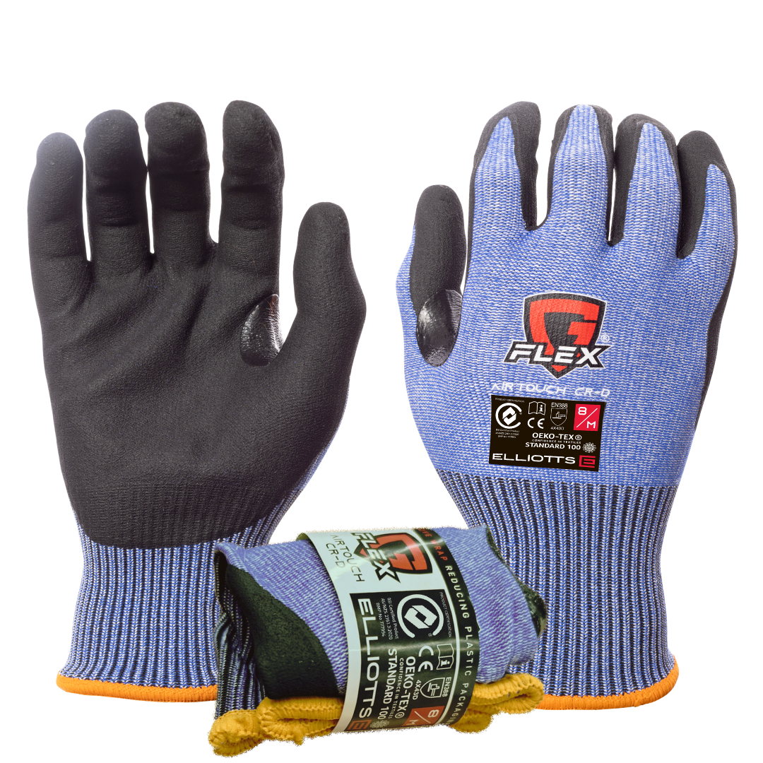 Elliotts - G-Flex AIRTouch Cut D Cut 5 Glove Blue Size 06 (Pack of 12) | ELG345006V-12