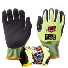 Elliotts - G-Flex AIRTouch Cut D Cut 5 Glove HV Yellow Size 07 (Pack of 12) | ELG345507V-12