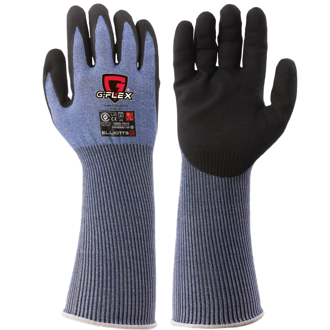 Elliotts - G-Flex AIRTouch XT Cuff Cut D/5 Glove Blue Size 07 (Pack of 12) | ELG345907-12