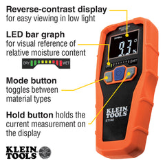 Klein Tools - Pinless Moisture Meter | A-ET140