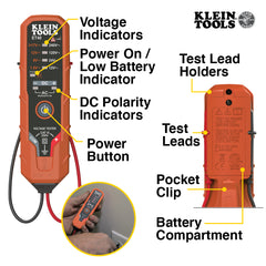 Klein Tools - VOLTAGE TESTER AC-DC 240VAC | A-ET40