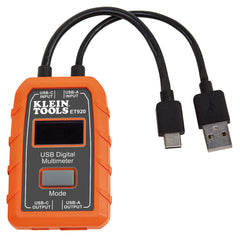 Klein Tools - USB Digital Meter USB-A & USB-C | A-ET920