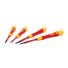 Wiha - 4 Piece Fine Screwdriver Set, Picofinish, Slotted & Phillips, VDE 1000V Insulated | WH-44847