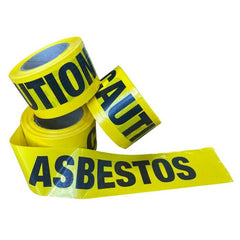 Surepak - Asbestos Warning Barrier Tape 'CAUTION ASBESTOS' 75mm x 100m | ASTAPE