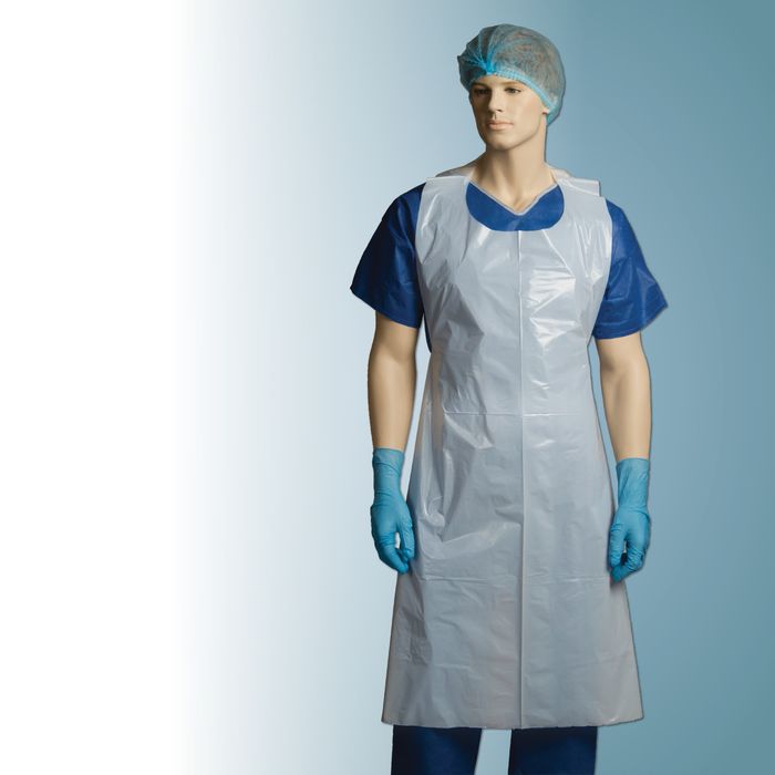 Surepak - Disposable Blue LDPE Apron | APRONBLU () | Surepak ...
