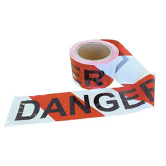 Surepak - Barrier Tape Red/White 'DANGER' 75mm x 100m | THAZARD-RWD