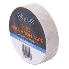 Surepak - Stylus Electrical Insulation Tape White 18mm | TSTY520-WHT