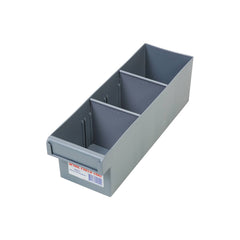 EHI - 100 x 100x300mm Spare Parts Tray with 2 Removeable Dividers Grey - Full Carton Only | F1H-012