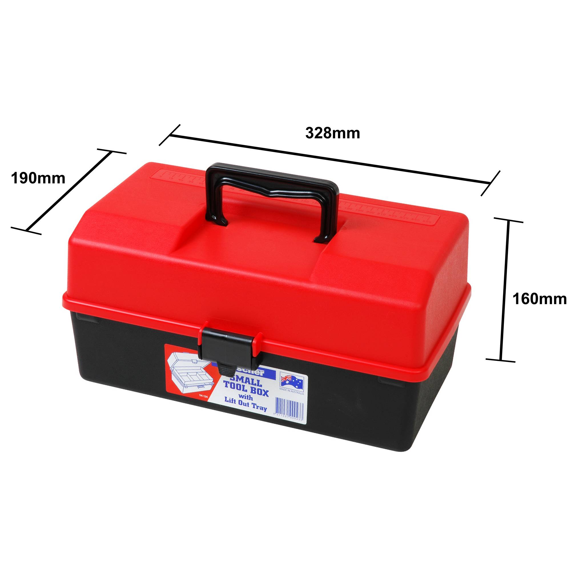 Fischer Small 338mm Red/Black Tool Box