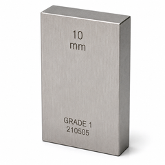Precision Specialty Tools - Gauge Block Calibration Grade 1 Metric 10mm Single Piece | GBMM010