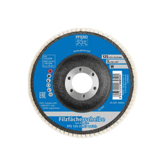 PFERD - Dia. 125mm Soft Felt Flap Disc Ffs Hole 22.23mm for Polishing Work with an Angle Grinder | 44370125