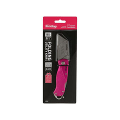 Sterling - Folding Quicklock Knife - Pink Handle | 3034P