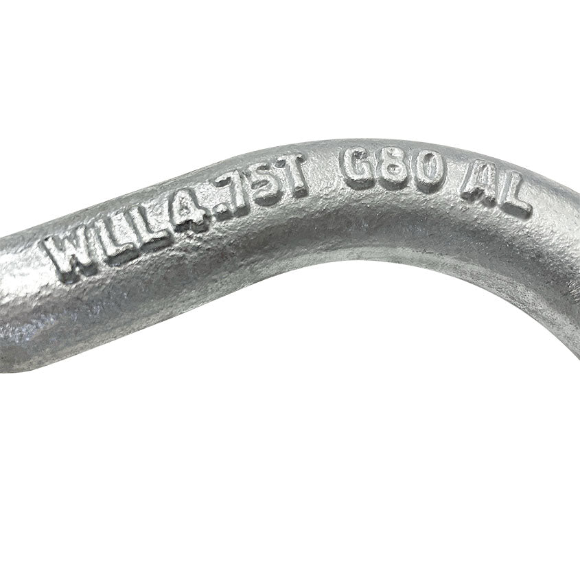 Austlift - Grade 80 Frogmouth Shackle with Safety Pin 4.75T | 503725