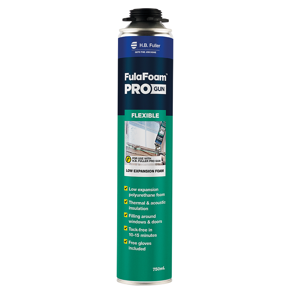 H.B. Fuller fulafoam pro gun low expansion foam 750ml can