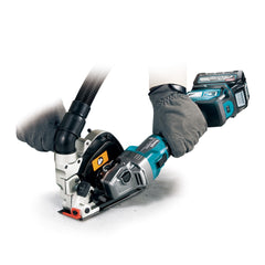 Makita - 40V Max Brushless AWS 125mm (5") Angle Grinder Slide Switch Variable Speed - Includes 2 x 4.0Ah Batteries Single Port Rapid Charger & Makpac Case Type 4 AWS Receiver Sold Separately (198901-5) | GA023GM201